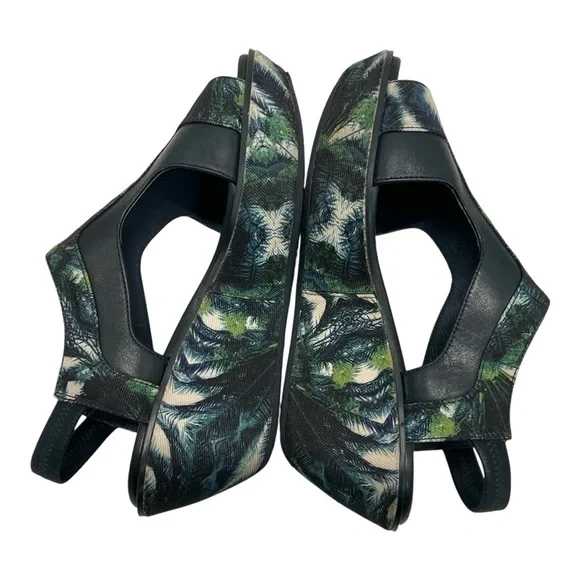 Camper Damas Green Navy Tropical Wedge Platform Sandals Women’s EU 38 US 7.5 - Picture 10 of 16